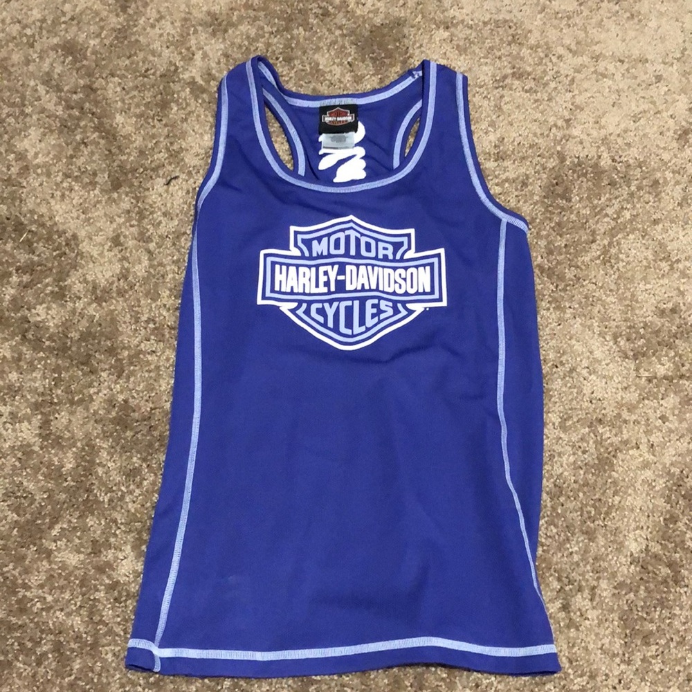 Harley Davidson purple razor back tank